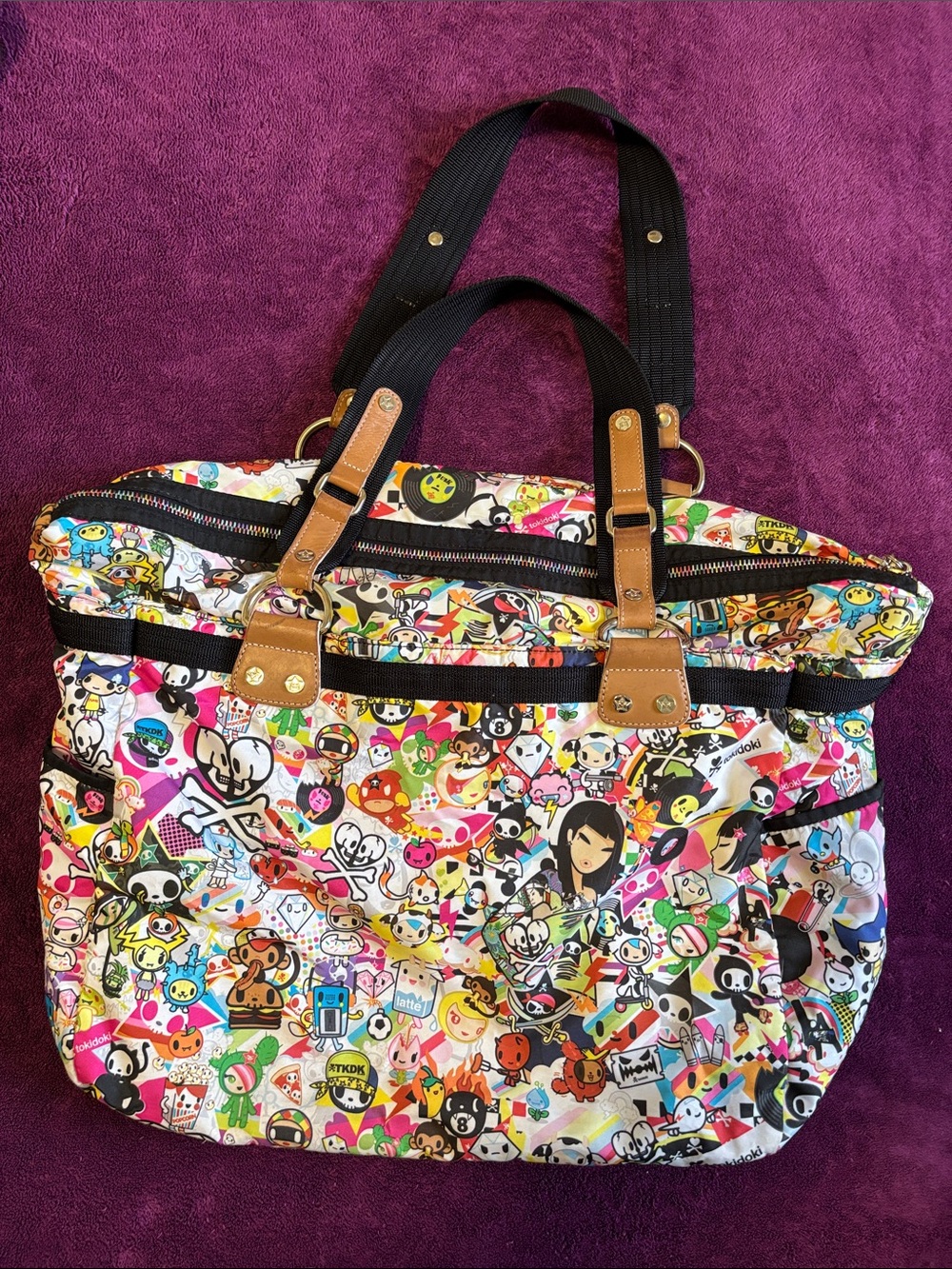 Vintage Authentic Tokidoki Shoulder Tote Bag